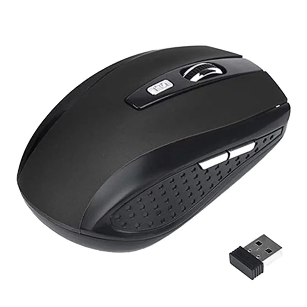 2.4G Wireless Mouse Gaming Mice Adjustable 1600DPI Optical Office Mouse Ergonomically-designed Mouse for Notebook PC MacBook