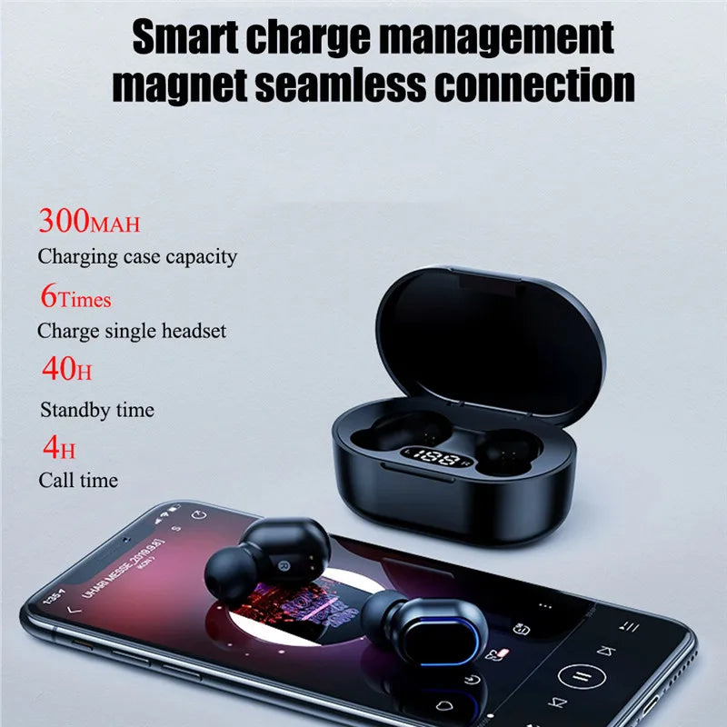 2025 E7S TWS Wireless Headphones Bluetooth Earphones HIFI Lossless Sound Headsets Sport Waterproof Earbuds For All Smartphones