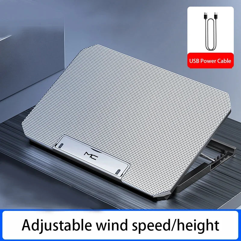 Gaming Laptop Cooler Large Size For 12-16 Inch Notebook Two USB Laptop Cooling Pads Wind Speed Adjustable Silent Laptop Stand