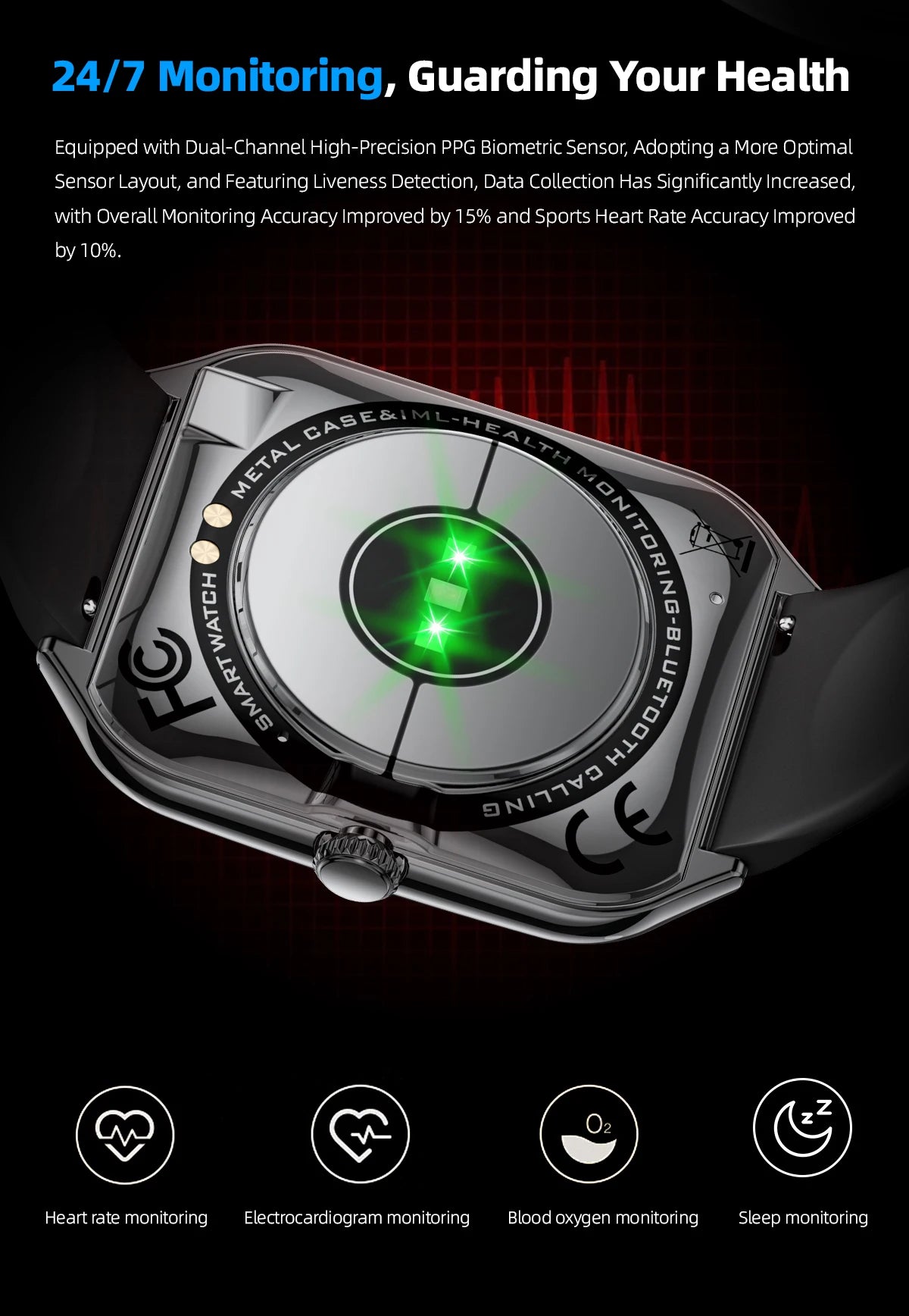2025 A new smart watch, 1.96-inch sports watch, IP67 waterproof, 110+ sports mode, fitness activity tracker, ultra-thin watch.