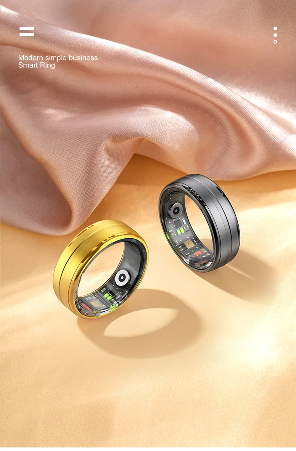 2025 R06 Smart Ring Men Women Health Monitor IP68 Waterproof Man Smartring Fitness Tracking Smart Rings Multiple Sport Modes