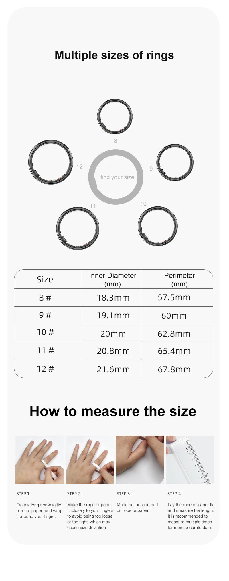 Smart Ring 2024 R06 Health Monitor Blood Pressure Sleep Heart Rate Waterproof Smart Rings Multiple sports modes For Xiaomi IOS