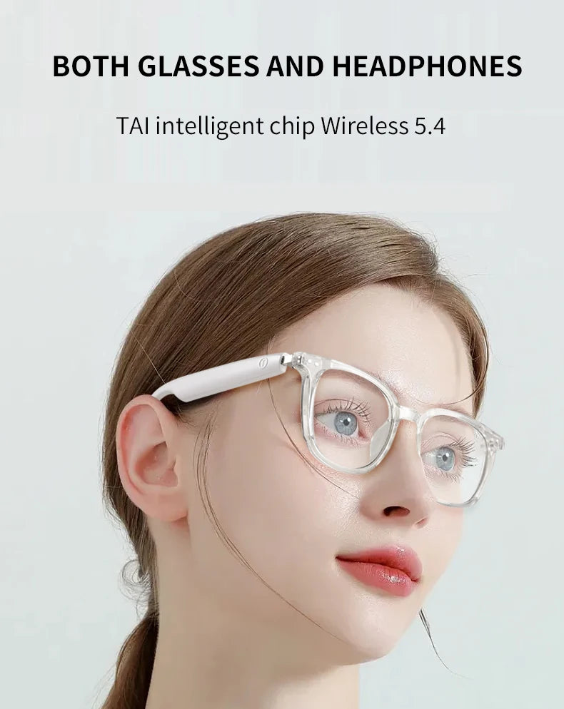 Smart glasses new color-changing lenses multifunctional sunglasses transparent anti-blue light eye protection for men and women