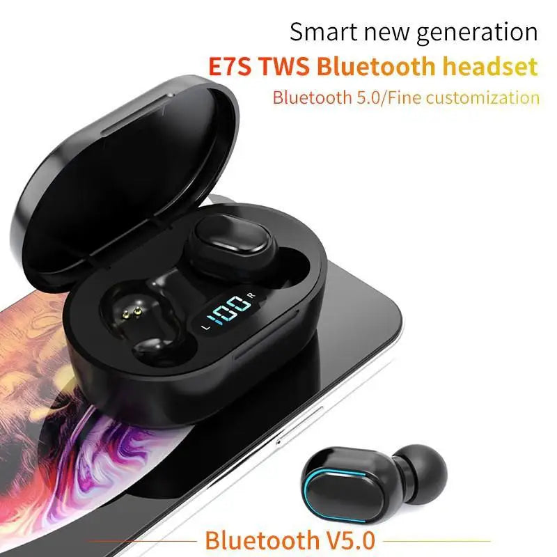 2025 E7S TWS Wireless Headphones Bluetooth Earphones HIFI Lossless Sound Headsets Sport Waterproof Earbuds For All Smartphones