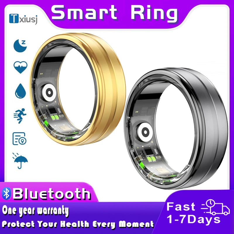 Smart Ring 2024 R06 Health Monitor Blood Pressure Sleep Heart Rate Waterproof Smart Rings Multiple sports modes For Xiaomi IOS