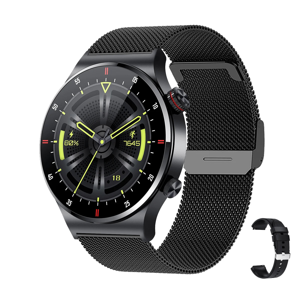 GPS NFC ECG+PPG Business Smart Watch Men Bluetooth Call Health Sleep Monitoring Multiple Sports Mode Waterproof Smartwatch Men