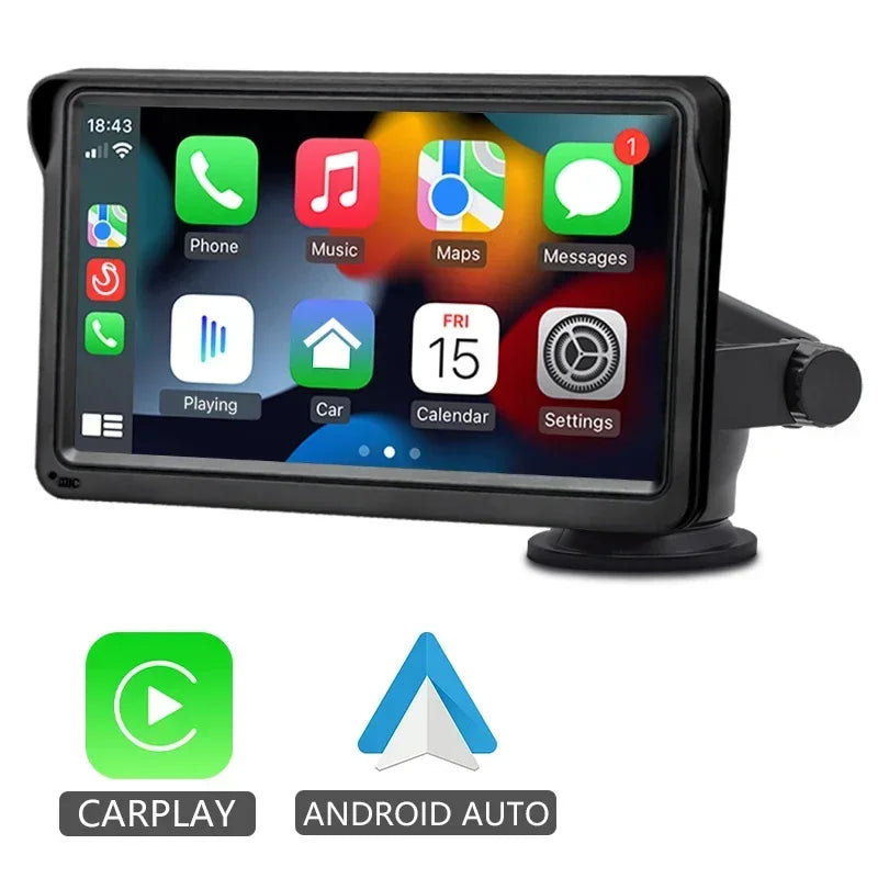 Wireless CarPlay Android Auto Car Radio Multimedia Video Player 7" Touch Screen With AUX