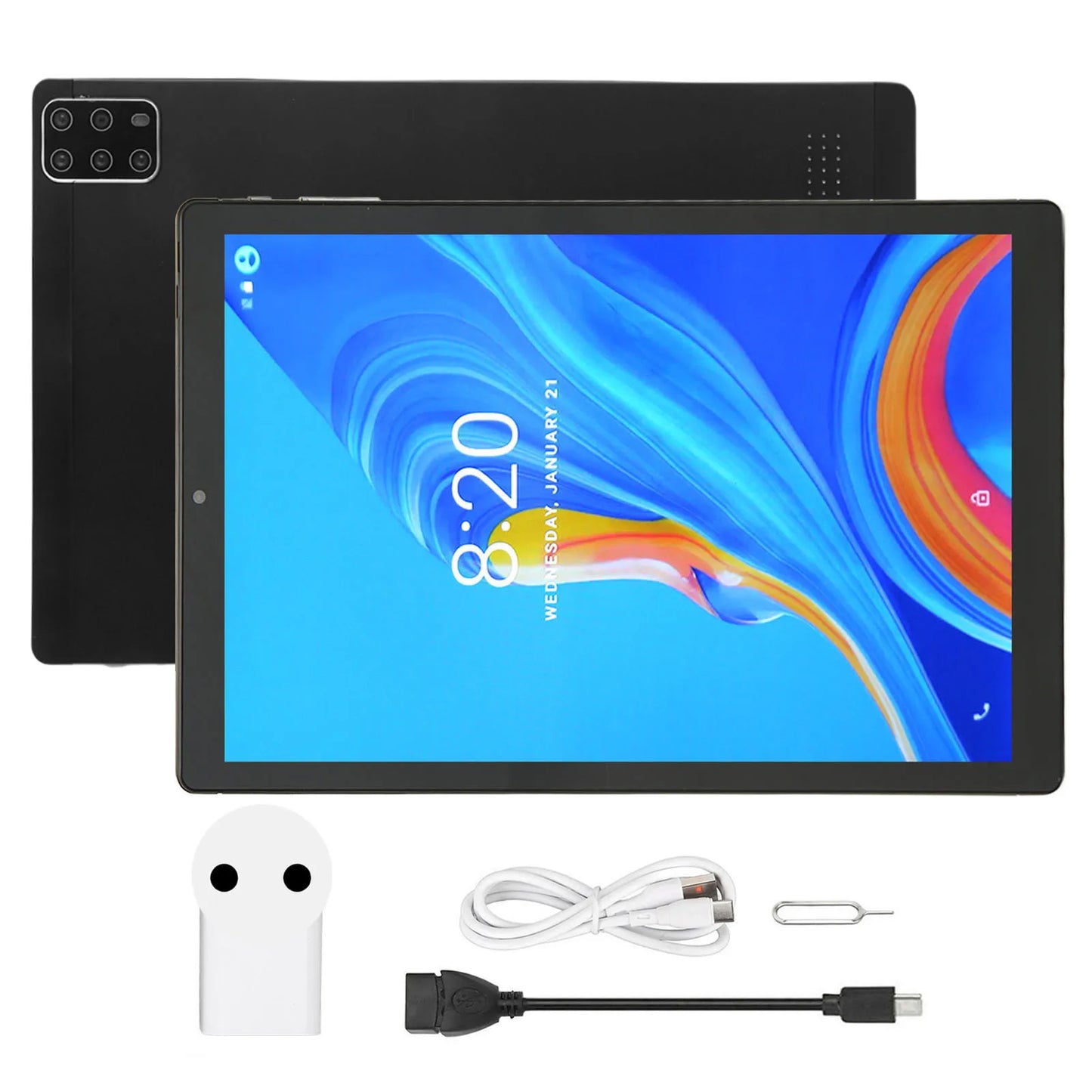 10.1 Inch Tablet for Android 12.0 5G WiFi 6GB 128GB Front 2MP Rear 5MP 10 CPU Tablet PC 5G WiFi Tablet 6GB Tablet Tablet PC