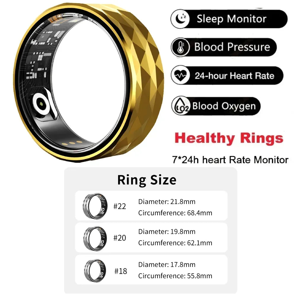 Zordai R09 R12 Smart Ring Men Women Wearable Ring For Xiaomi Heart Rate Blood Oxygen Sleep Health Sport Fitness IP68 Waterproof