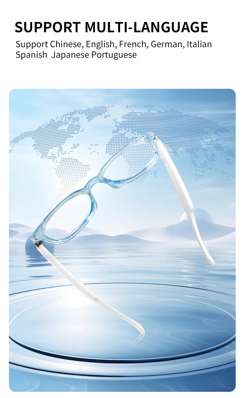 Smart glasses new color-changing lenses multifunctional sunglasses transparent anti-blue light eye protection for men and women