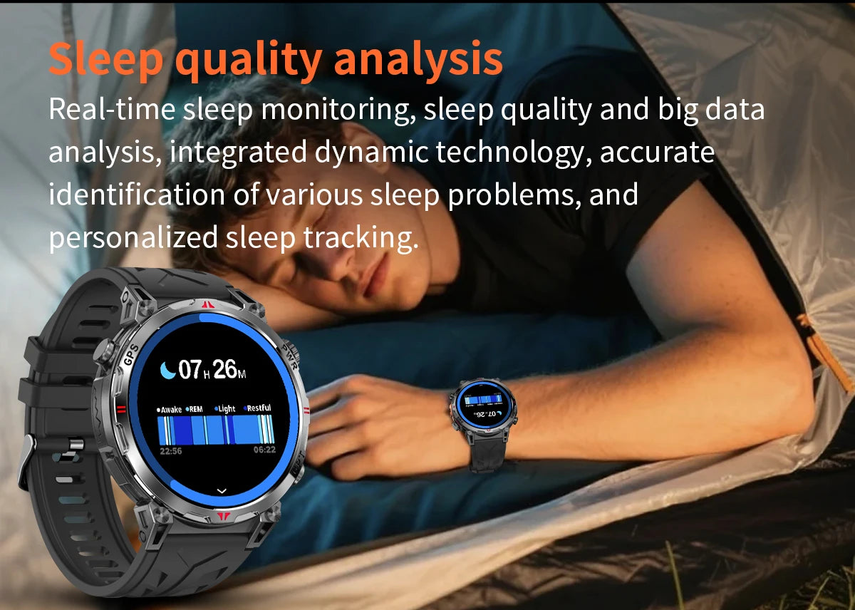 2025 Best seller Military AMOLED HD SmartWatch GPS Compass 10ATM Waterproof Tactics 170+Sport BT call SmartWatch 650Mah Battery