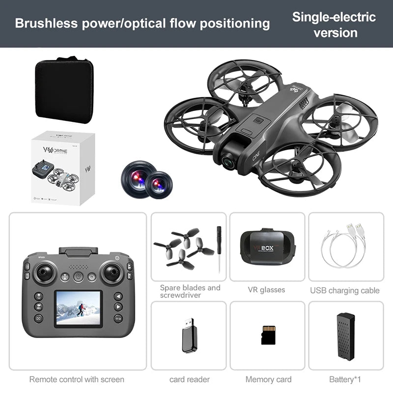 XIAOMI V666 Mini Drone 8K Professional WIFI 5G Drone Obstacle Avoidance Brushless Altitude Headless Mode RC Quadcopter Toys 2025