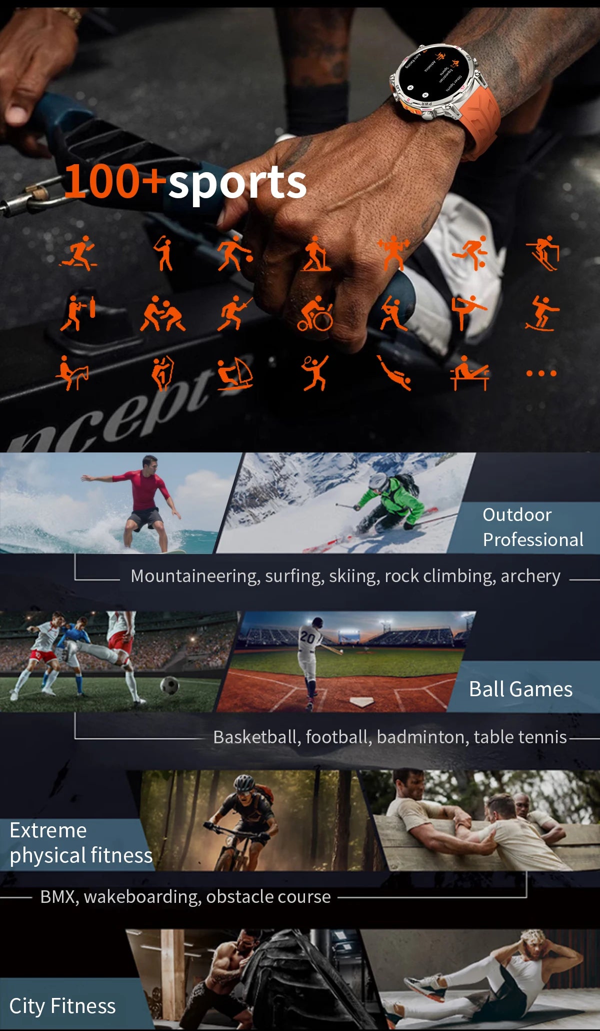 2025 Best seller Military AMOLED HD SmartWatch GPS Compass 10ATM Waterproof Tactics 170+Sport BT call SmartWatch 650Mah Battery