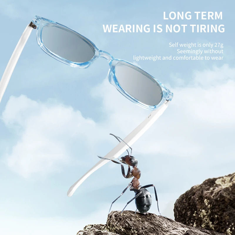 Smart glasses new color-changing lenses multifunctional sunglasses transparent anti-blue light eye protection for men and women