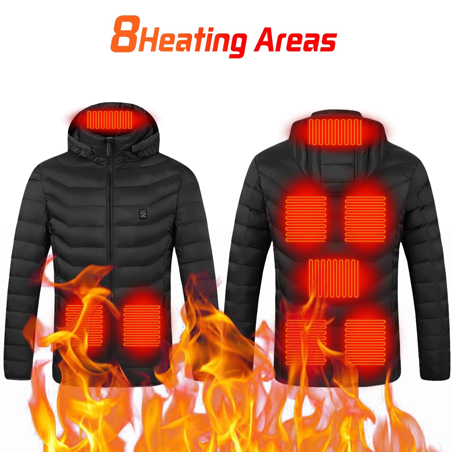Heated Jacket 21 Areas Winter Men's Women's Motorcycle Jacket USB Electric Heating Jacket Heated Vest ski heated jacket