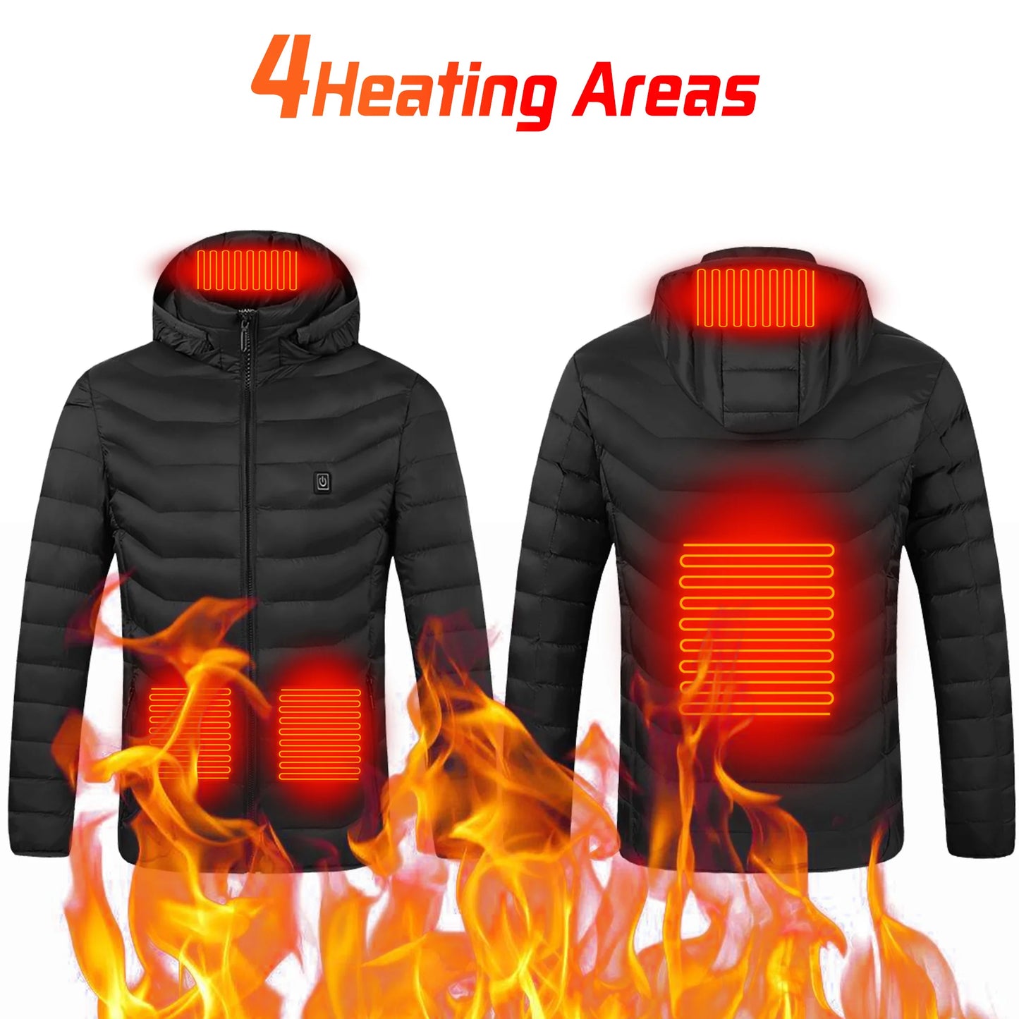 Heated Jacket 21 Areas Winter Men's Women's Motorcycle Jacket USB Electric Heating Jacket Heated Vest ski heated jacket