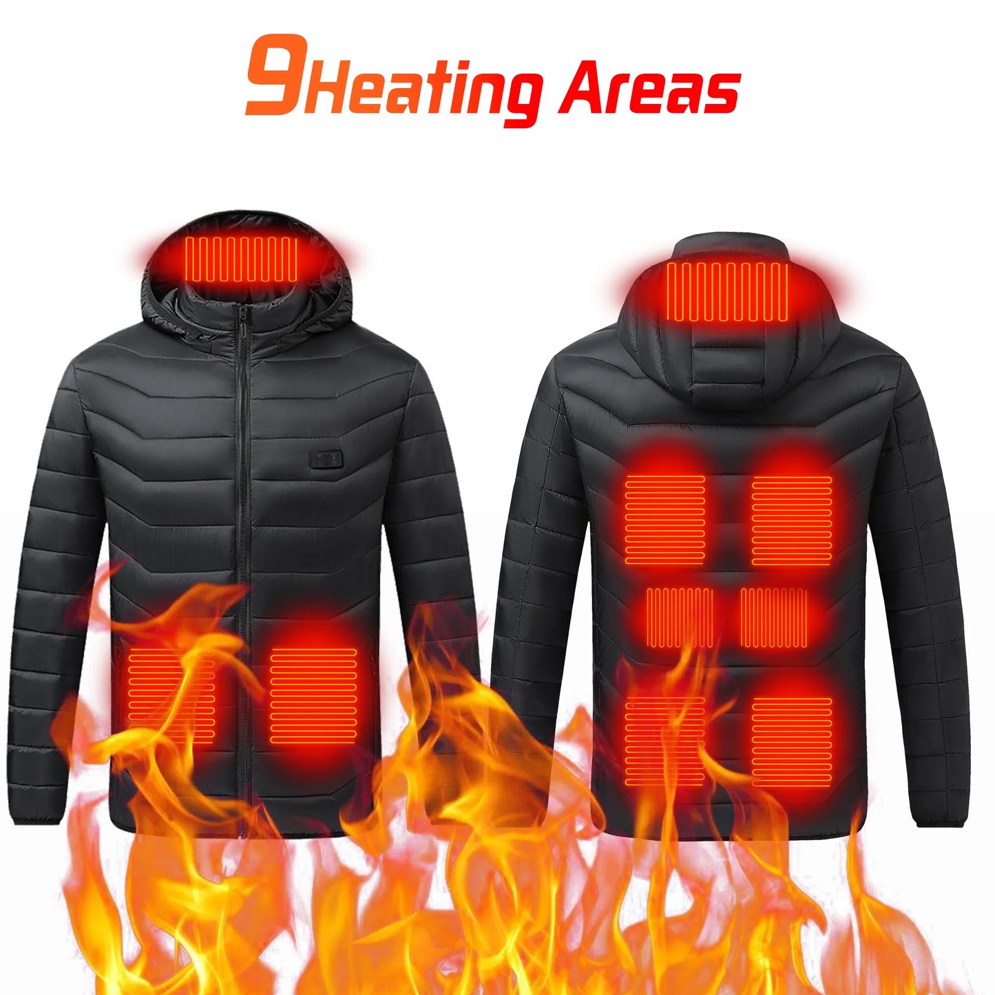 Heated Jacket 21 Areas Winter Men's Women's Motorcycle Jacket USB Electric Heating Jacket Heated Vest ski heated jacket