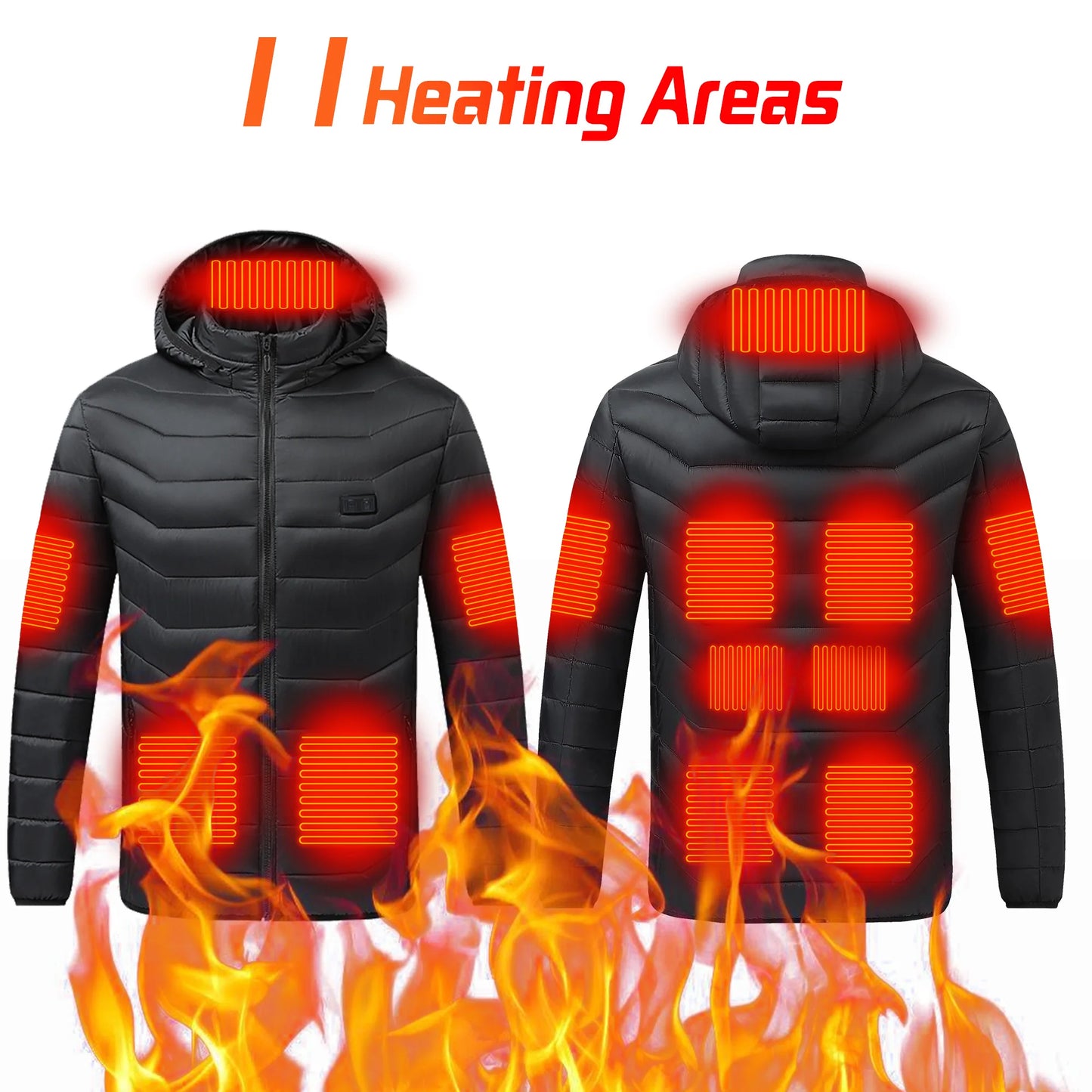 Heated Jacket 21 Areas Winter Men's Women's Motorcycle Jacket USB Electric Heating Jacket Heated Vest ski heated jacket