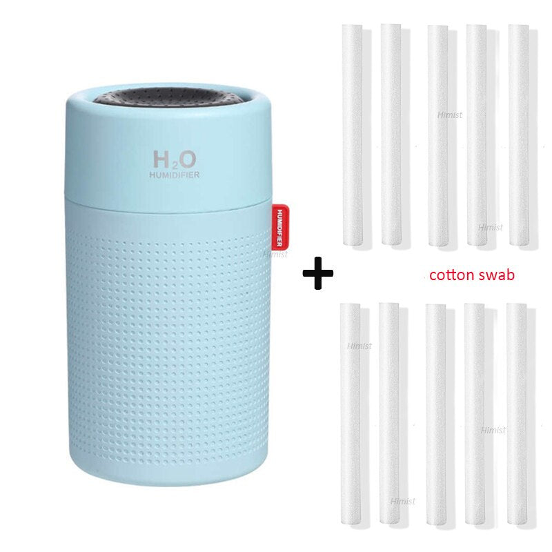 750ml Large Capacity Air Humidifier 2000mAh USB Rechargeable Wireless Ultrasonic Aroma Water Mist Diffuser Light Umidificador