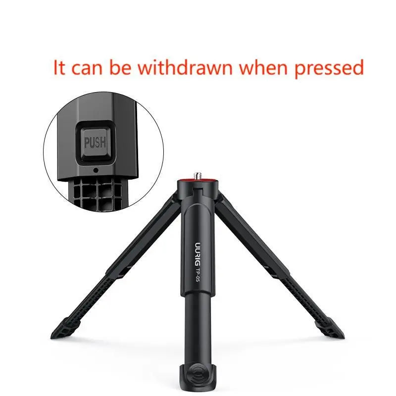 Introduction to Mobile Photography uurig TP-05 Mini Extended Tripod with Phone Clip Tripod