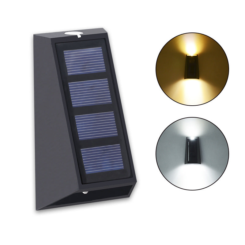 Solar Wall Light Up and Down Lighting Light Solar Outdoor Wall Washing Light Fence Light Solar Garden Light