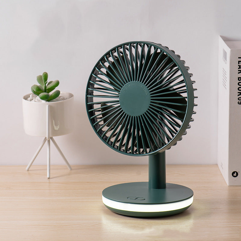 New USB Portable Multifunctional Desktop LED Night Light Mini Fan