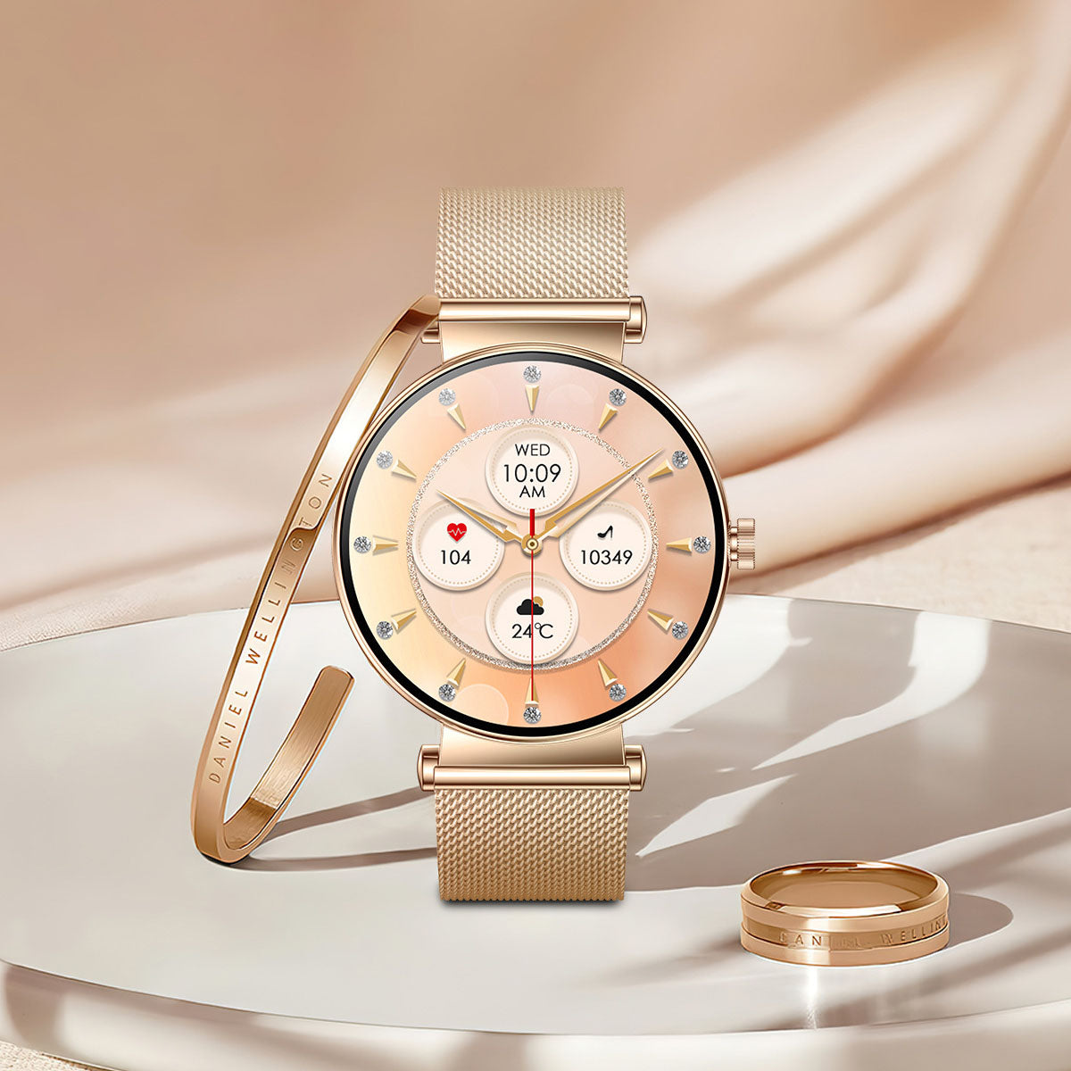 Y16 ultra-thin smartwatch with female AMOLED screen always on 466 * 466 high-definition pixel watch