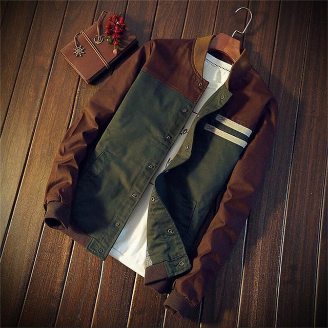 Men's Jackets Autumn Military Men's Coats Fashion Slim Casual Jackets Male Outerwear Baseball Uniform