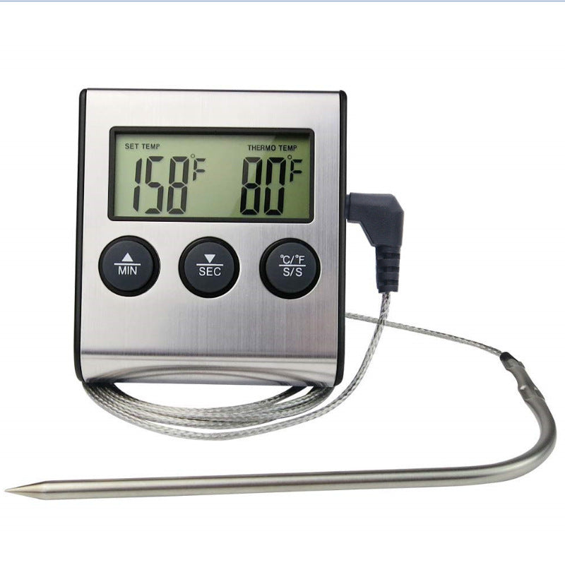 Kitchen Food Thermometer Electronic Timer Probe Meat Thermometer BBQ Food