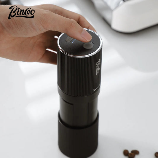 Bincoo Portable Electric Coffee Grinder Rechargeable Adjustable Mini Coffee Machine for Camping Household Use