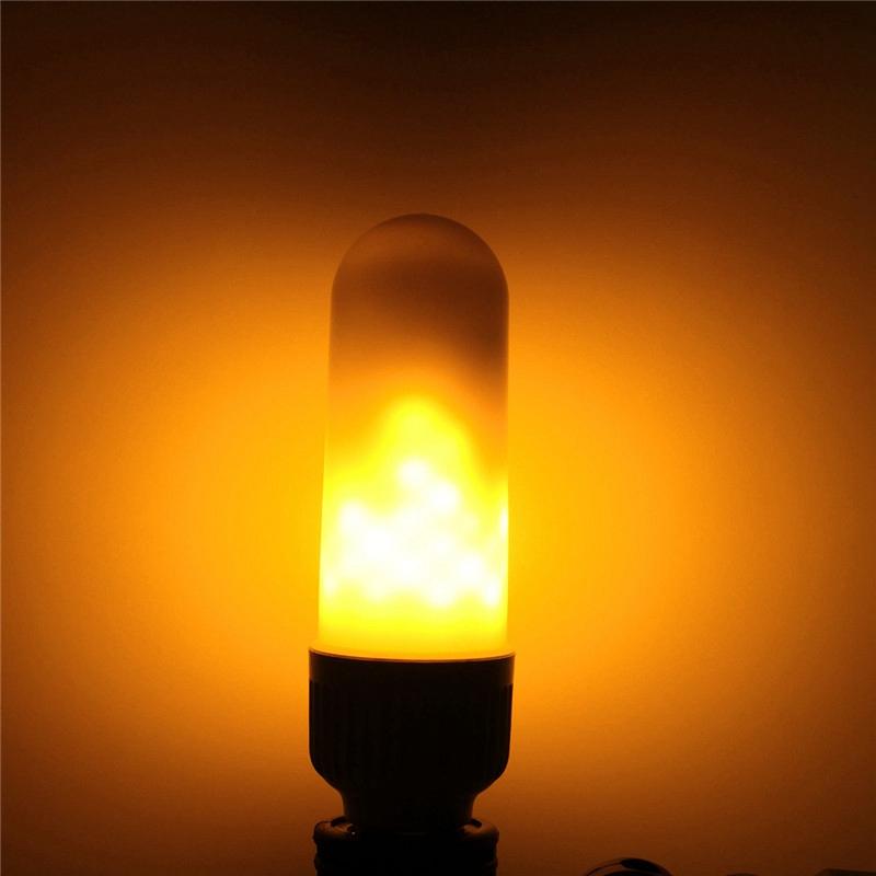 Year Decor 2835 SMD LED Lamp Bulb E27 B22 5W Flame Fire Flickering Effect LED Light Bulb Chandelier LED Lighting AC110V/220V