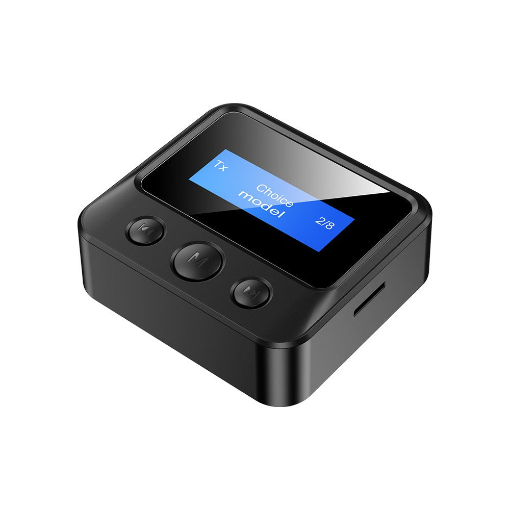 Screen display 2-in-1 Bluetooth audio adapter Bluetooth audio transmitter receiver Bluetooth 5.0 receiver