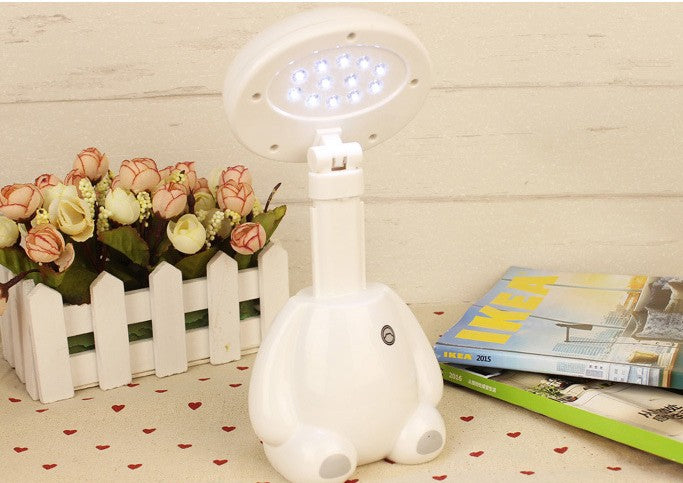 Energy-saving eye protection children learning night light retractable folding LED night light plug rechargeable light lamp