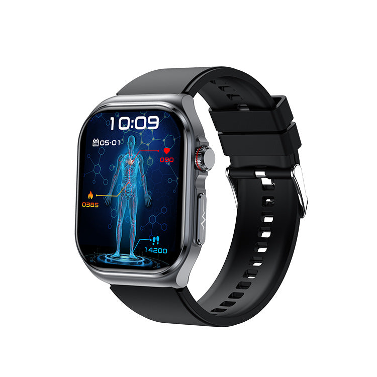 New ET585 smart watch ECG call micro physical examination NFC blood sugar uric acid body fat blood oxygen heart rate