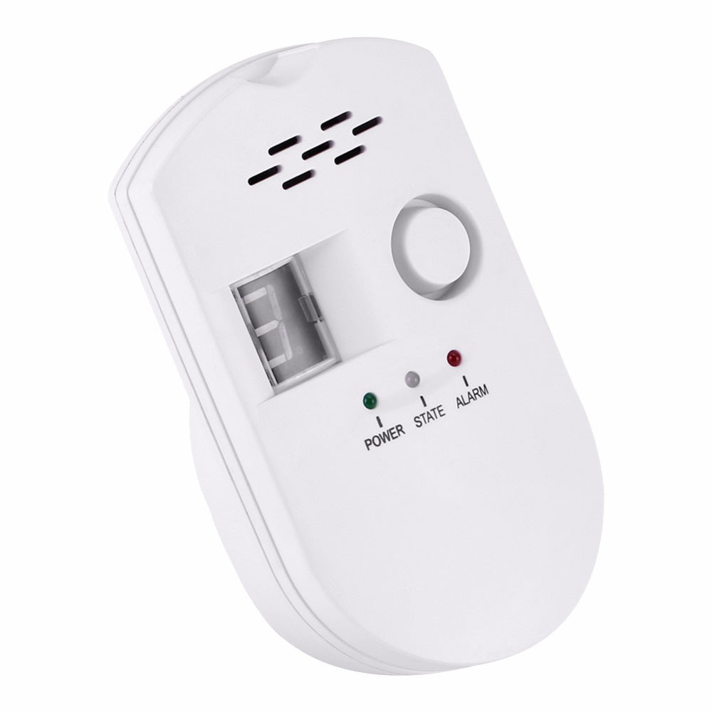 Lpg Gas Leakage Alarm Detector With Digital Display 100~240V