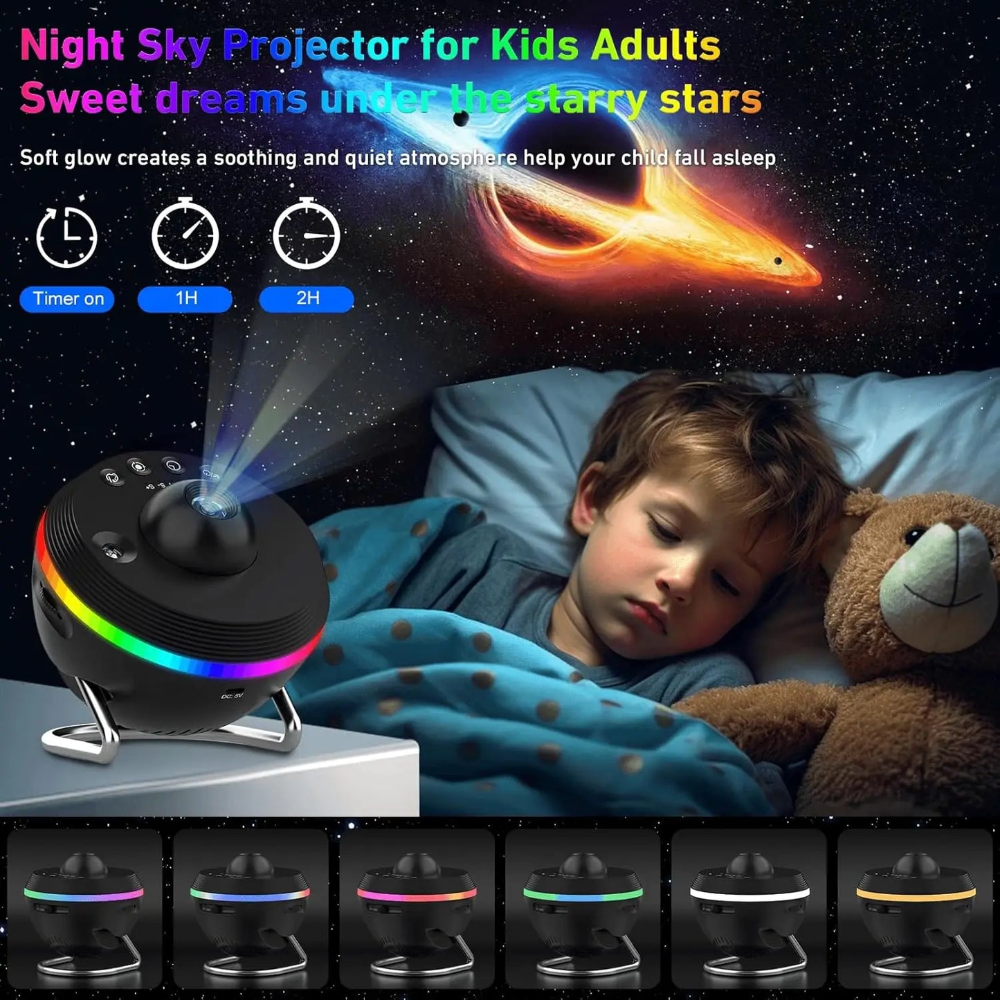 Galaxy Projector 13 in 1 HD Planetarium Projector Star Projector with Timer and Shooting Stars for Kids Adults, Home Decoration