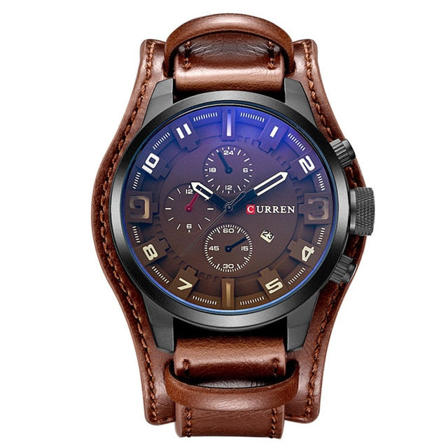 Curren Men Watches Man Clock Brand Luxury Army Military Steampunk Sports Male Quartz-Watch