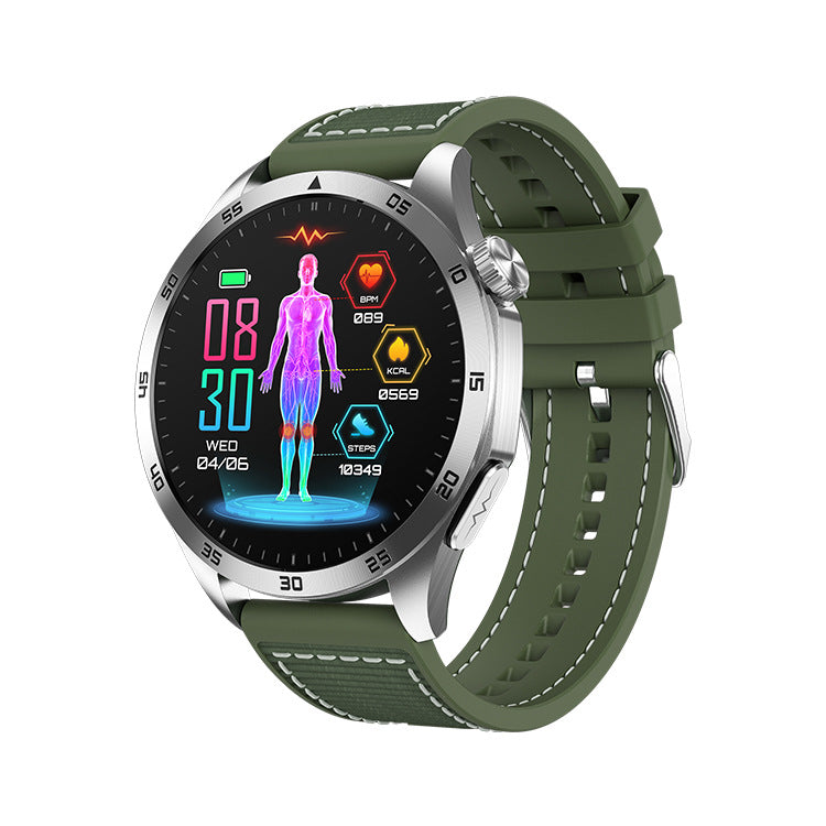 New ET485 smart watch ECG electrocardiogram Bluetooth call AMOLED micro physical examination emotional function