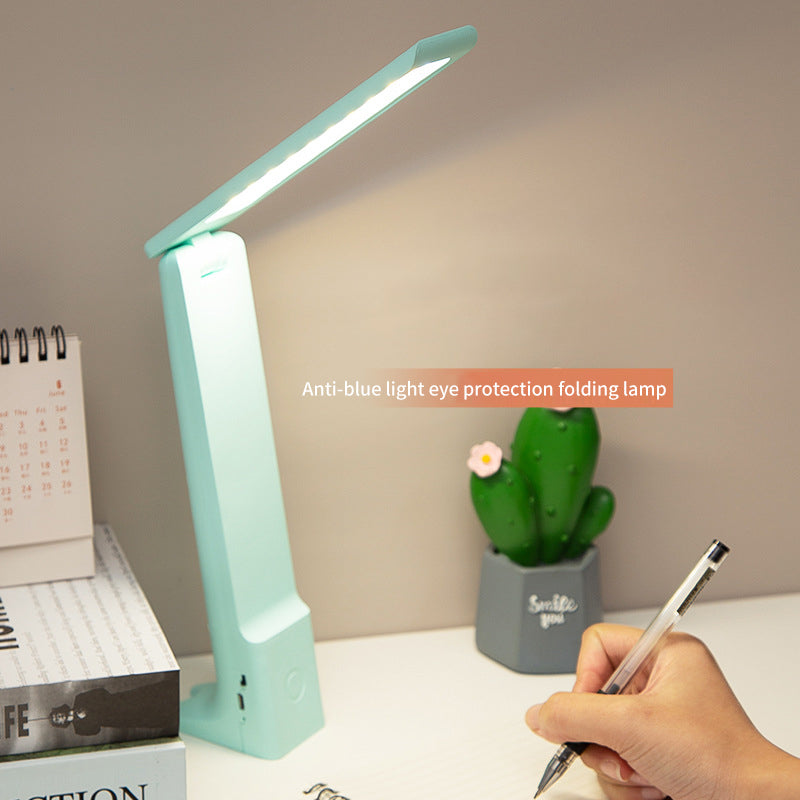 USB Rechargeable Eye Protection Desk Lamp Led Study Touch Folding Student Children Reading Bedside Lamp