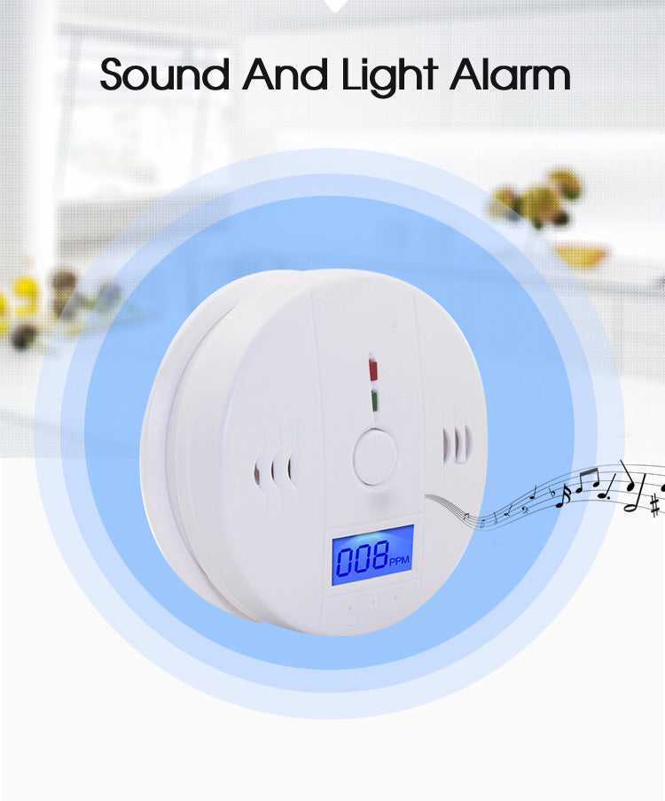 Carbon Monoxide Alarm Household Clean Smokeless Honeycomb Gas Furnace Poisoning CO Leak Detector