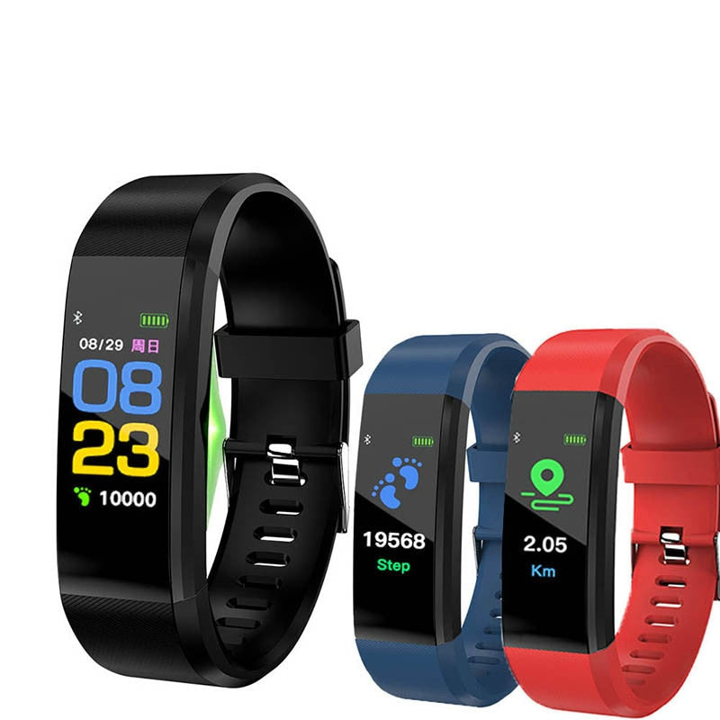 115 Plus Bluetooth Smart Watch Heart Rate Monitor Smart Watch Fitness Tracker Bracelet Waterproof Smart Wristband