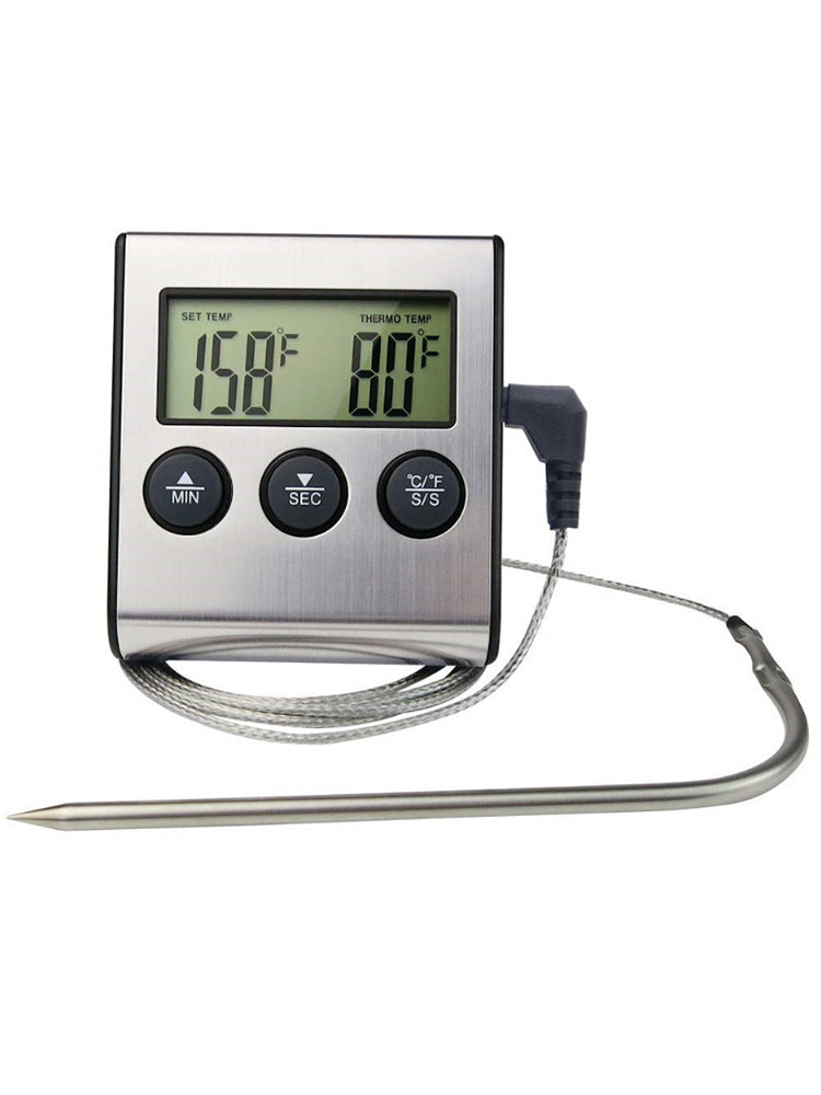 Kitchen Food Thermometer Electronic Timer Probe Meat Thermometer BBQ Food