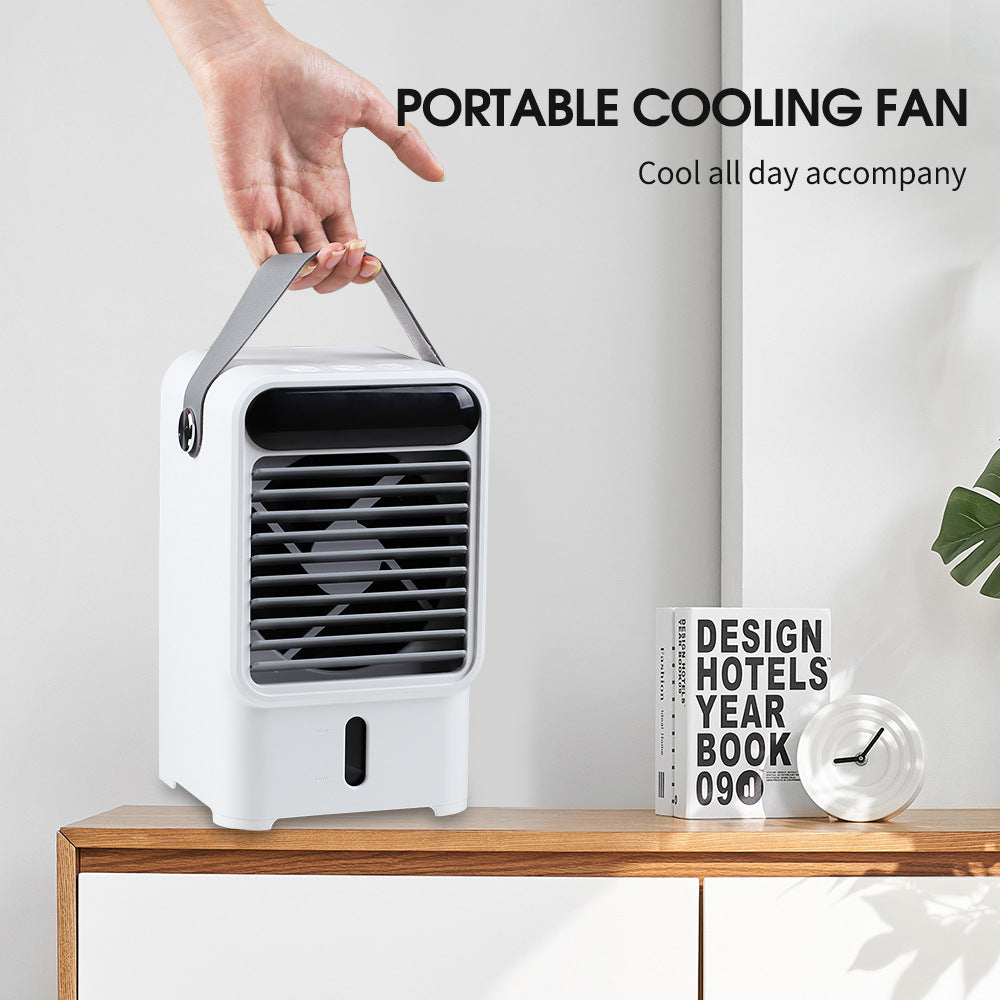 3-Speed Water Circulation Electric Fan Mini Air-Conditioning Fan USB Humidification Spray Cold Fan Desktop Portable Air-Conditioning Fan