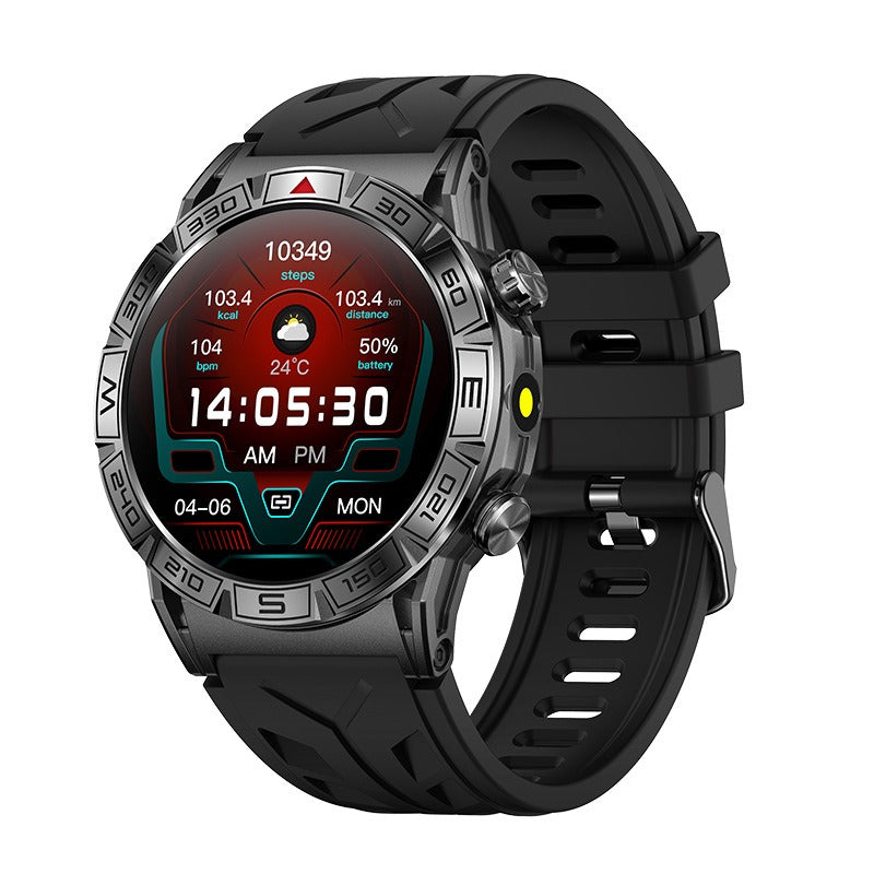 KC80 smartwatch with high-definition AMLOED screen, Bluetooth communication, sports smartwatch with LED light