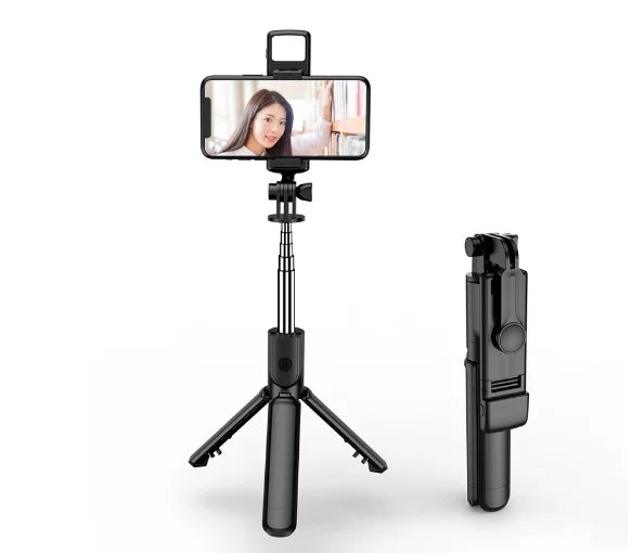 Selfie Stick with Fill Light Extendable Selfie Stick Tripod with Wireless Remote and Phone Holder Group Selfies For All  phones