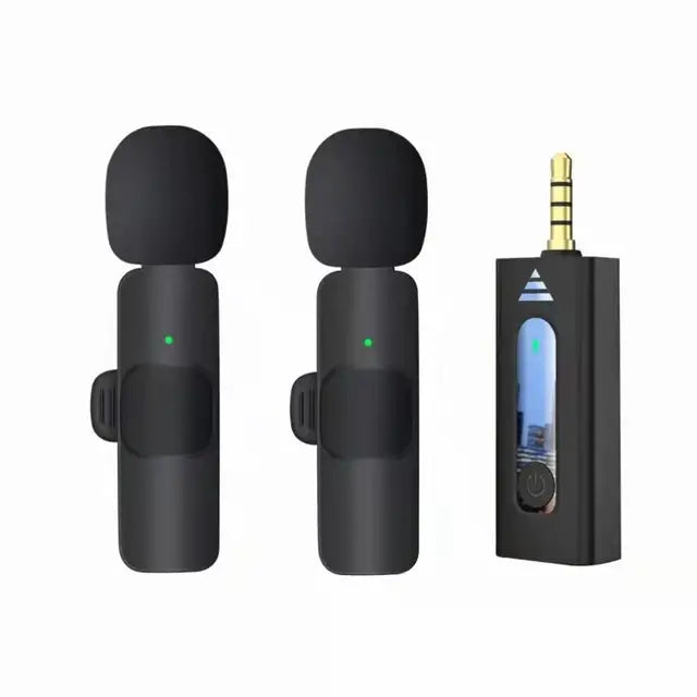 Wireless K35 Lavalier Lapel Microphone Omnidirectional Bluetooth 5.3 K35 Condenser Mic Noise Reduction Professional