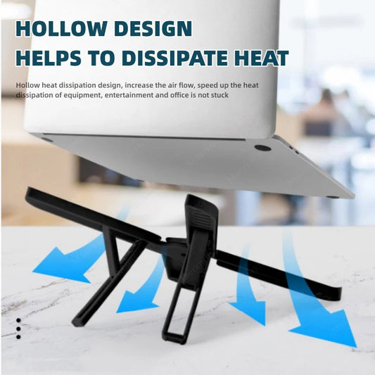 Laptop stand, creative office folding tablet stand, lifting and cooling height increasing stand