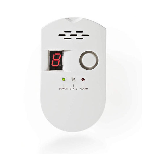 Lpg Gas Leakage Alarm Detector With Digital Display 100~240V