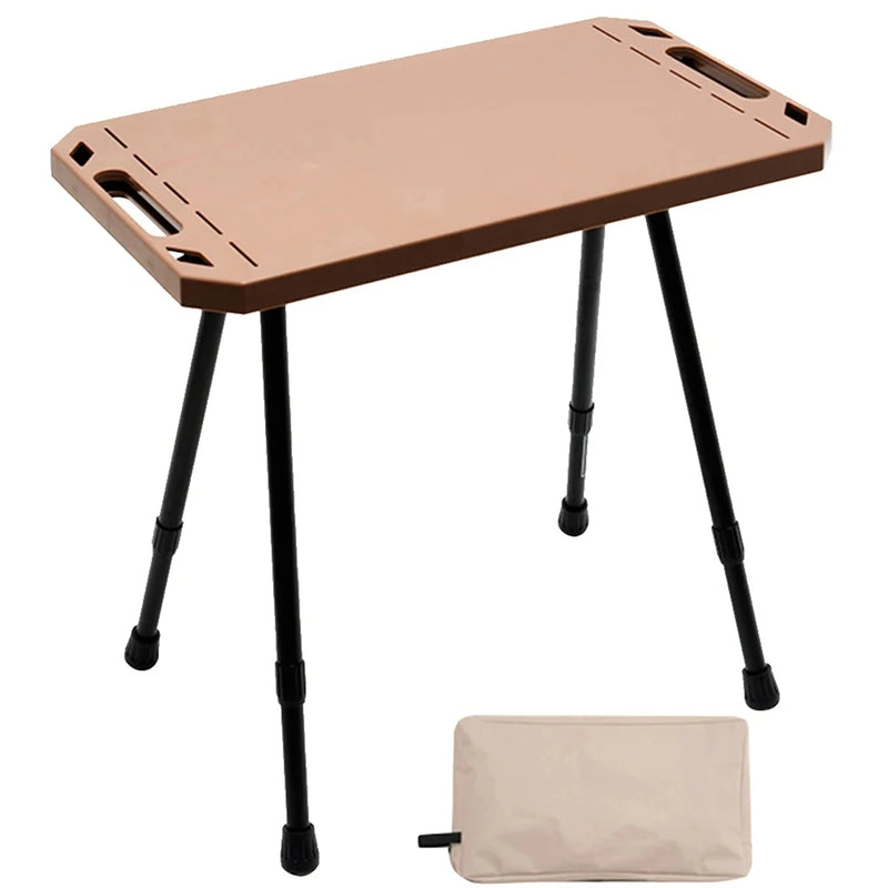 Folding Picnic Table Adjustable Height Outdoor Table Aluminium Alloy Tactical Table for Outdoor Indoor Picnic BBQ Hiking