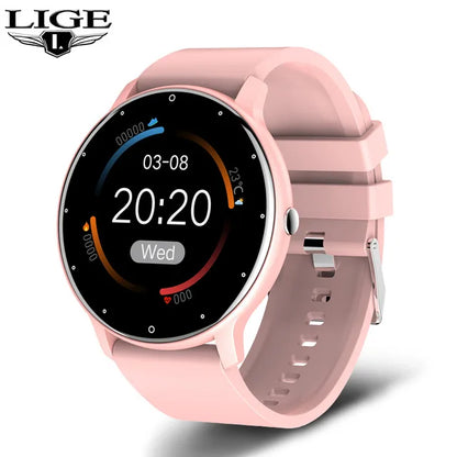 LIGE 2025 New Smart Watch Women Full Touch Screen Sport Fitness Watches IP67 Waterproof Bluetooth For Android ios smartwatch Men